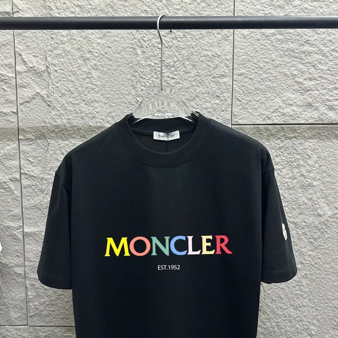 Moncle* *2025 New Arrival Classic T Same Style Size： S （90-130 ） M （120-150 ） L （140-165 ） XL （160-180 ） XXL （180-210 ） ：Black White